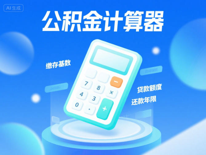 公积金贷款还款计算器